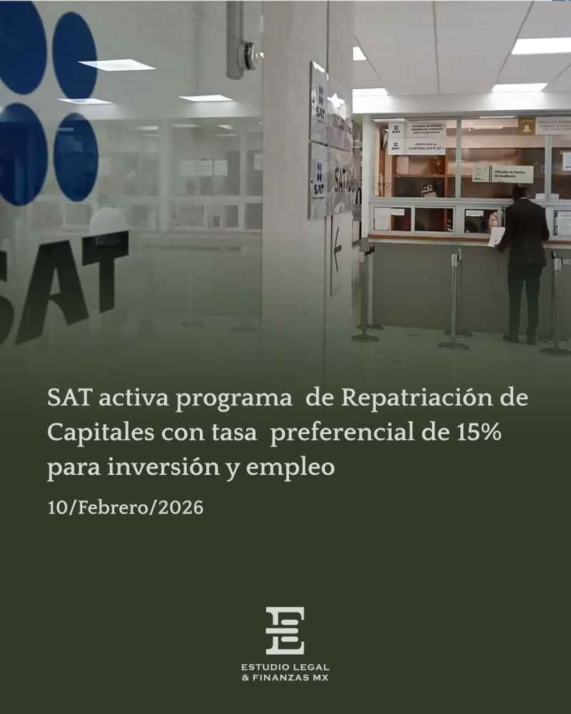 SAT activa programa de Repatriación de Capitales con tasa preferencial de 15% para impulsar inversión y empleo