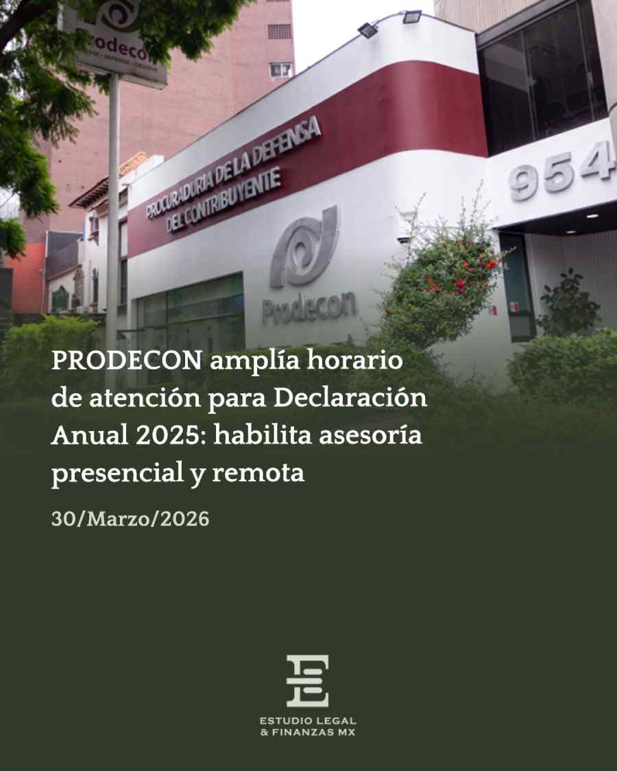 PRODECON amplía horario de atención para Declaración Anual 2025: habilita asesoría presencial y remota