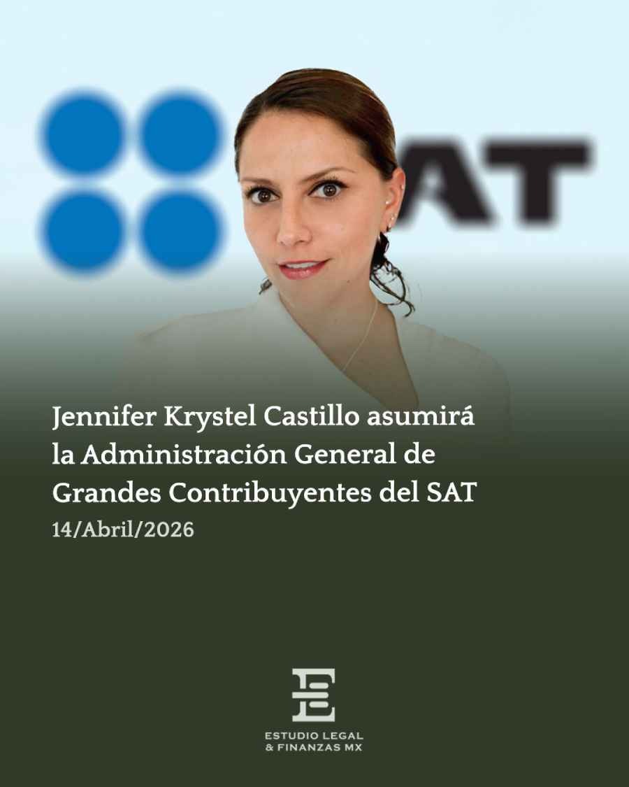 Jennifer Krystel Castillo asumirá la Administración General de Grandes Contribuyentes del SAT
