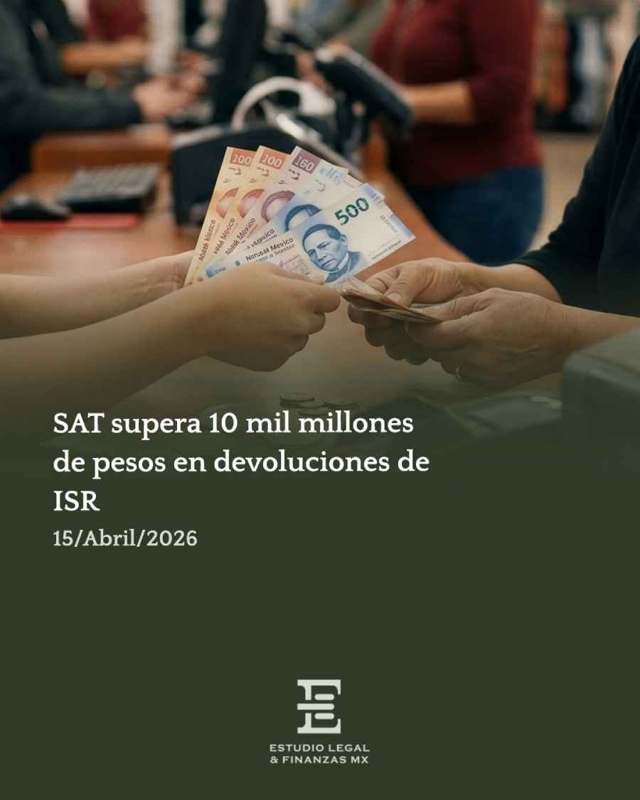 SAT supera 10 mil millones de pesos en devoluciones de ISR