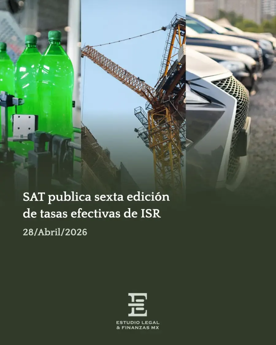 SAT publica sexta edición de tasas efectivas de ISR