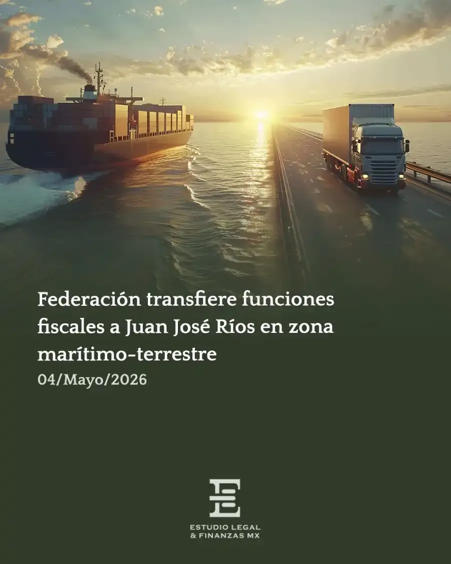 Federación transfiere funciones fiscales a Juan José Ríos en zona marítimo-terrestre