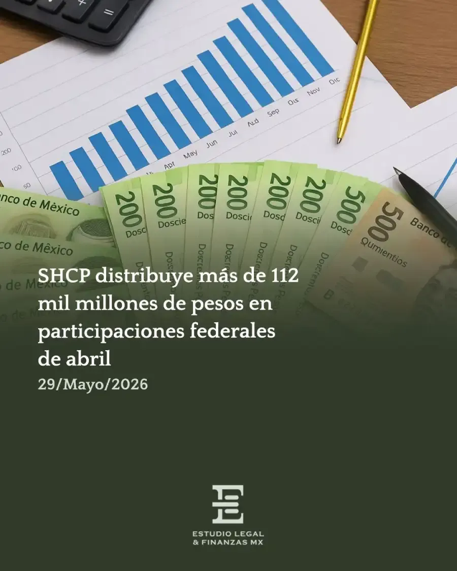 SHCP distribuye más de 112 mil millones de pesos en participaciones federales de abril