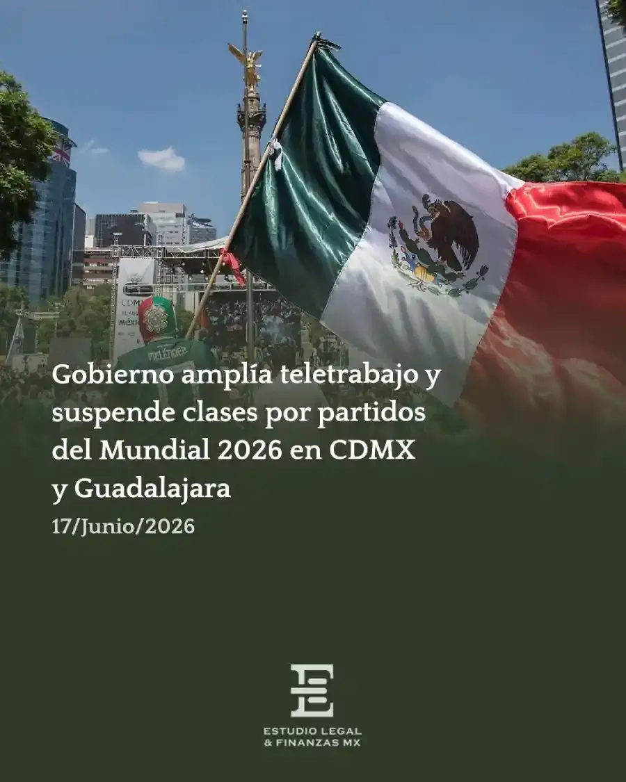 Gobierno amplía teletrabajo y suspende clases por partidos del Mundial 2026 en CDMX y Guadalajara