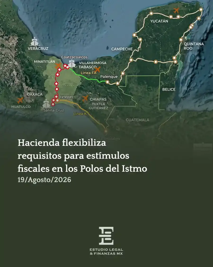 Hacienda flexibiliza requisitos para estímulos fiscales en los Polos del Istmo