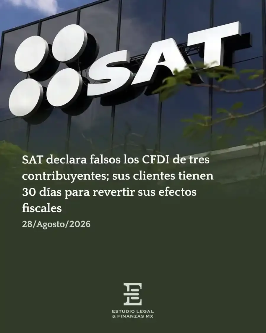 SAT declara falsos los CFDI de tres contribuyentes