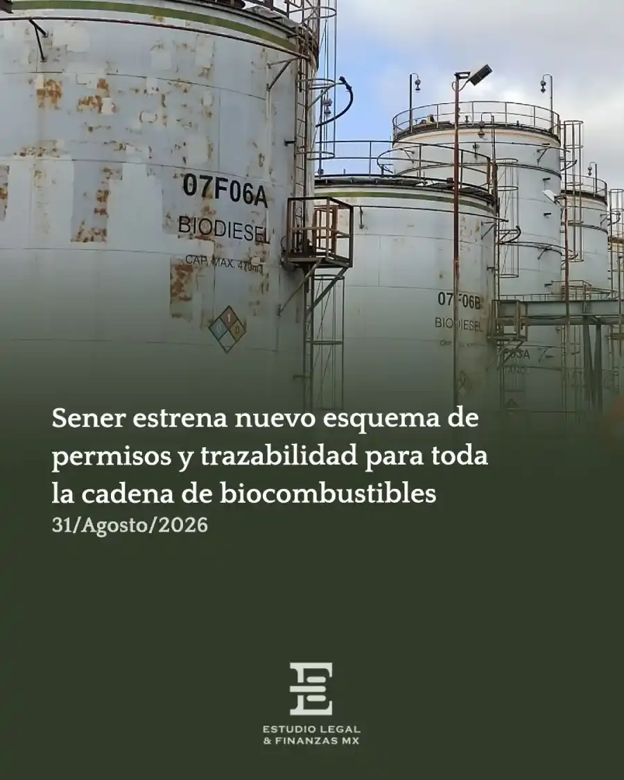 Sener estrena nuevo esquema de permisos y trazabilidad para toda la cadena de biocombustibles
